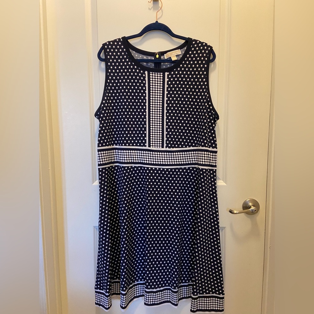 Michael by Michael Kors Polka Dot Sleeveless Dress